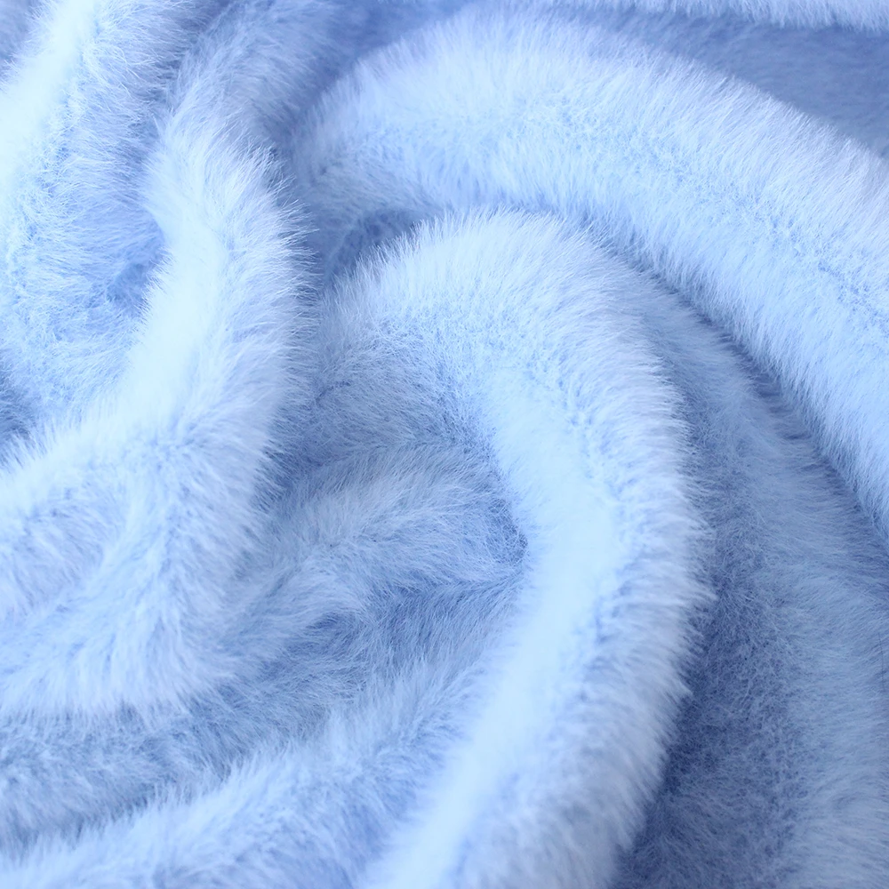 DIY 5MM Plush Fabric Encryption Thickening fabric solid Solf Atrtificial Fur Patchwork bags Doll clothing Decoration material thumbnail 3