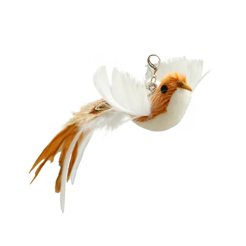 Handfree Bird/Feather Cat Wand with Bell Powerful Suction Cup Interactive Toys for Cats Kitten Hunting Exercise Pet Products thumbnail 3