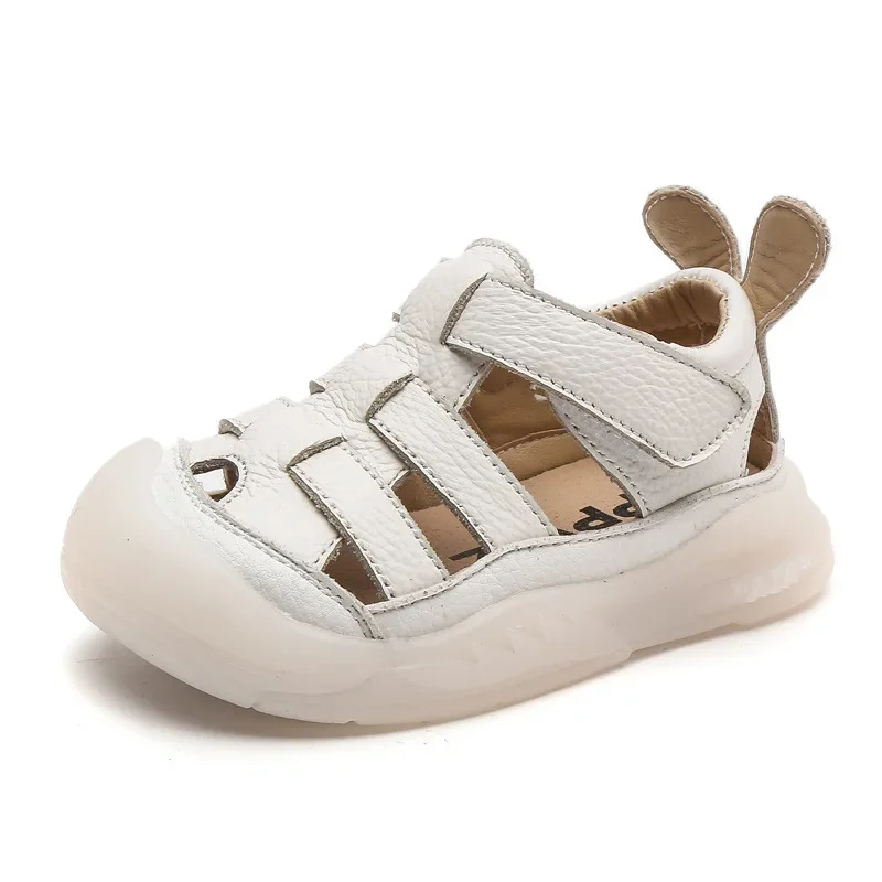 Baby Girls Boys Sandals 2025 Summer Infant Toddler Shoes Genuine Leather Soft-soled School Kids Shoes Children Beach Sandals thumbnail 6