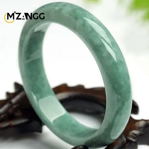 Natural China Jade Bangle Bracelet Charm Jewellery Fashion Accessories Hand-Carved Emerald Bangles Lady Party Gift thumbnail 4