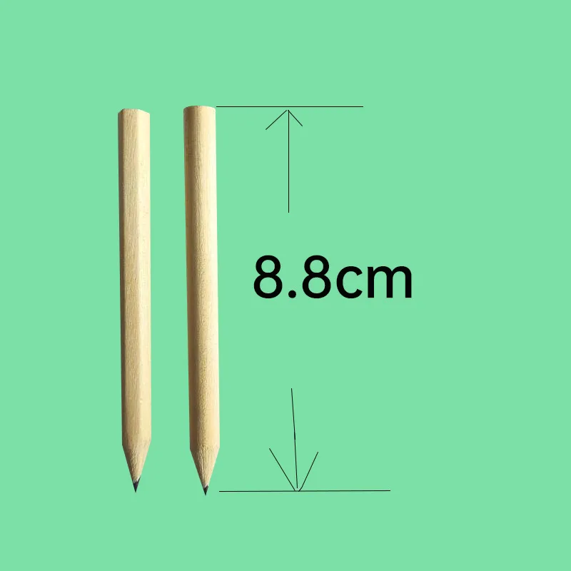 20pcs Mini Short Wood Pencil Simple Black Sketching Pencils Back To School Writing Stationery thumbnail 6