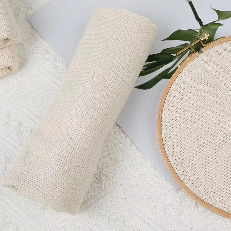 Monk Cloth Punch Needle Craft Cloth Cotton Embroidery Kit Needlework Fabric Monks Cloth DIY Needlework Pen Handmade Supplies thumbnail 5