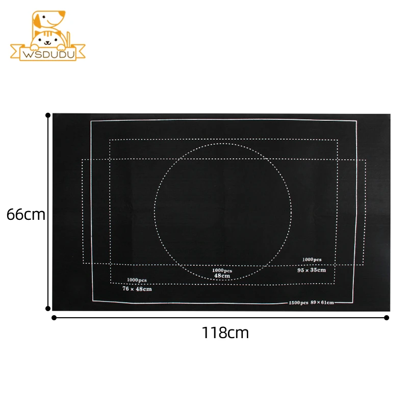 Puzzle Storage Mat 26x46 Inches Felt Holds 1500 Pieces with Pump Portable Organizer Large Jigsaw Toy Accessory Adults Kids Gift thumbnail 6