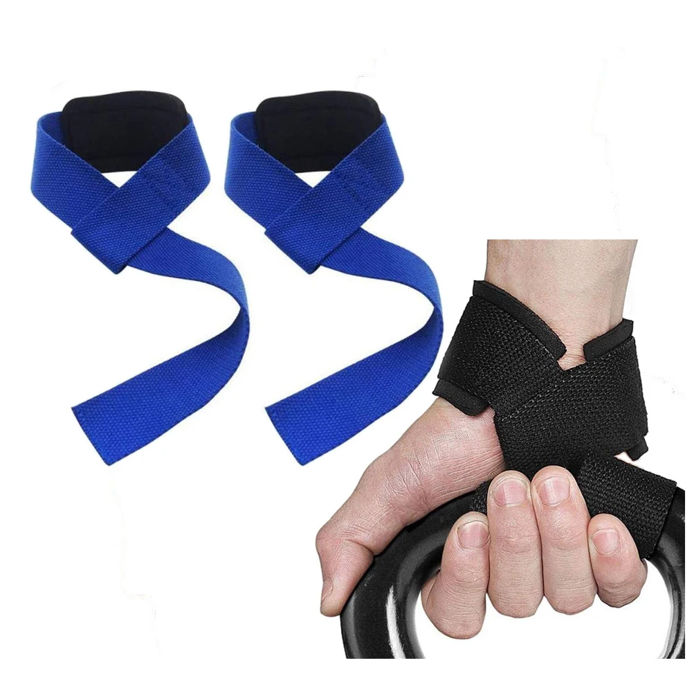 Cotton Weightlifting Straps, Strength Training Power Lifting Strap,Adjustable,Non-slip,Gym Fitness,Sports Grip Band thumbnail 3