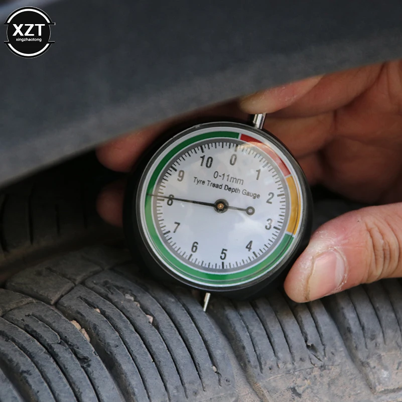 Car Wheel Tire Pressure Tread Depth Gauge Meter Pointer Indicator Measure Device Tool Tire Condition Monitor Display Accessories thumbnail 2