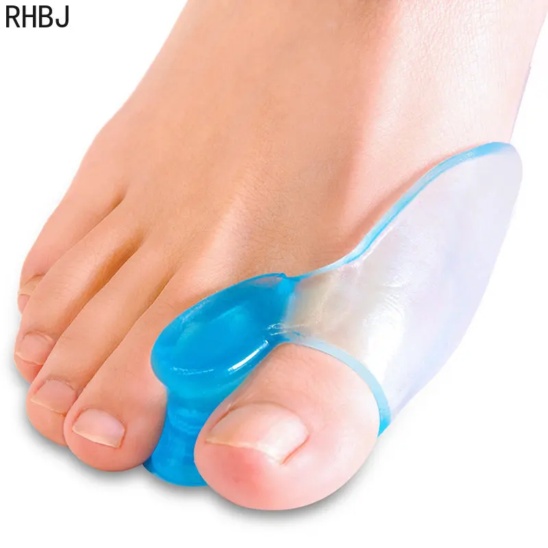 2Pcs Silicone Gel Thumb Corrector Bunion Foot Toe Hallux Valgus Protector Separator Finger Straightener Adjuster Foot Care Tool thumbnail 5