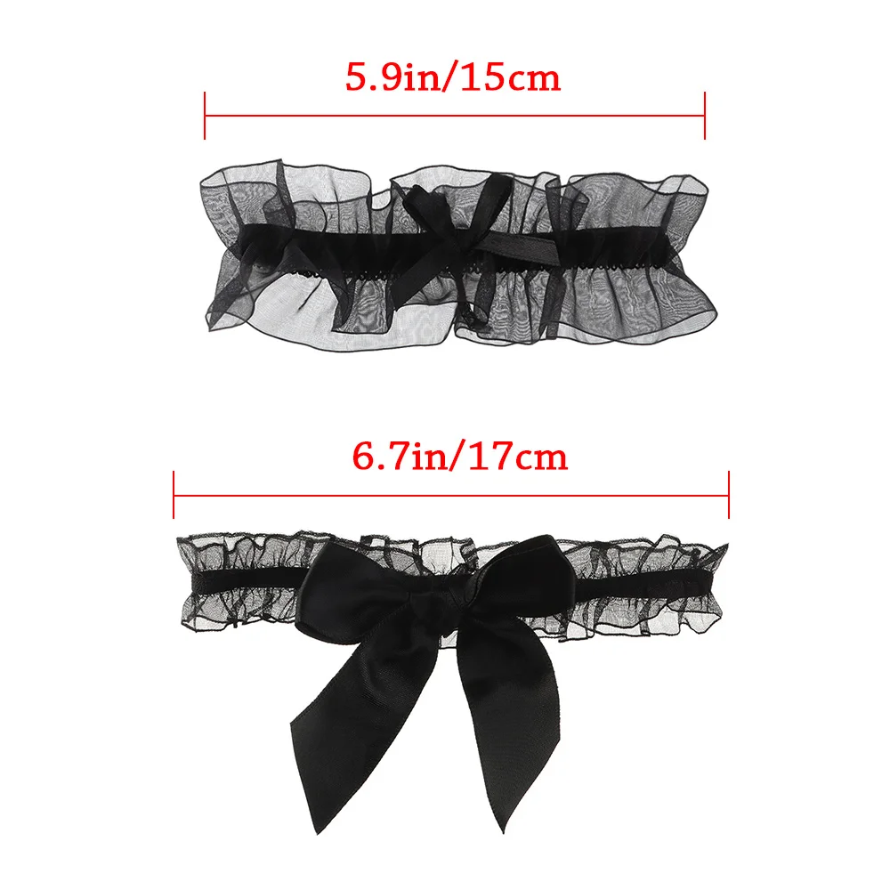 Fashion Sexy Garter Thigh Ring Wedding Bridal Leg Garter Belt Bowknot Lace Elastic Leg Ring Cosplay Party Lingerie Accessories thumbnail 4