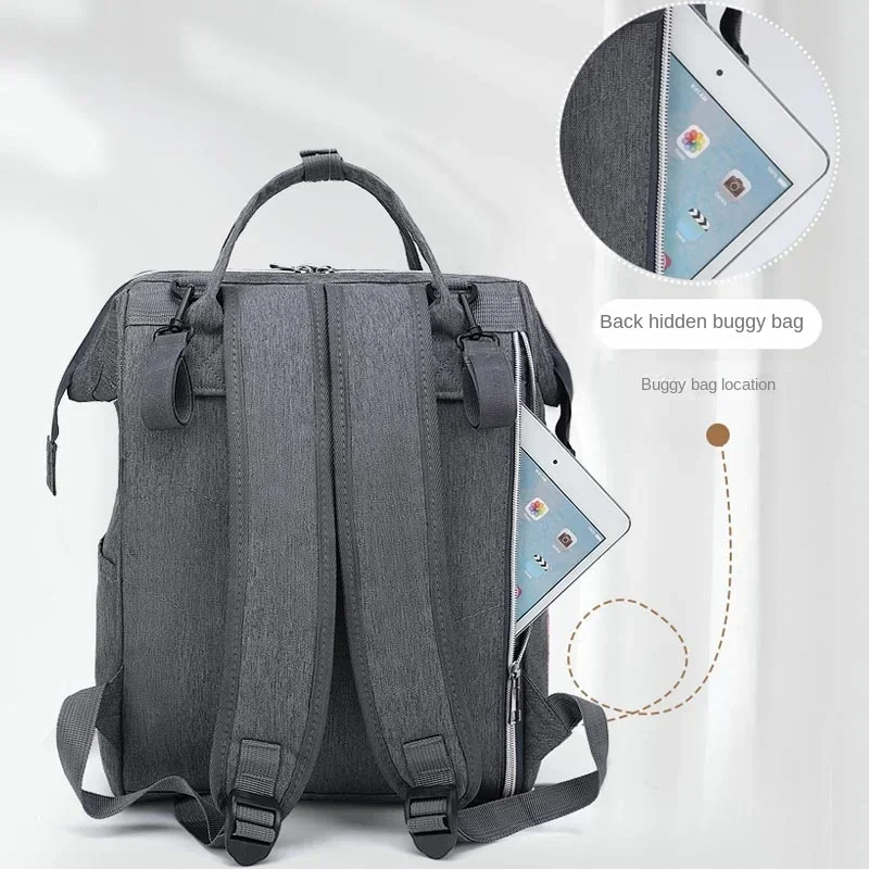 Mommy Diaper Bags Baby Stroller Hanging Bag Mother Large Capacity Nappy Backpacks with Changing Mat Convenient Baby Nursing Bags thumbnail 3