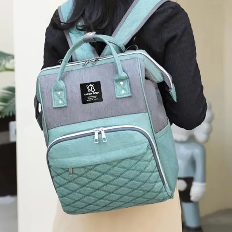 Mommy Diaper Bags Baby Stroller Hanging Bag Mother Large Capacity Nappy Backpacks with Changing Mat Convenient Baby Nursing Bags thumbnail 4