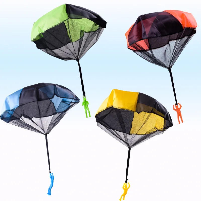 1pcs Hand Throwing Parachute Kids Outdoor Funny Toys Game Play Toys for Children Fly Parachute Sport with Mini Soldier Toys thumbnail 3