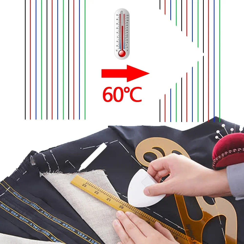 4-40Pcs High Temperature Disappearing Fabric Marker Pen Erasable Refill Pens For Patchwork Fabric PU Leather Mark Sewing Tools thumbnail 2