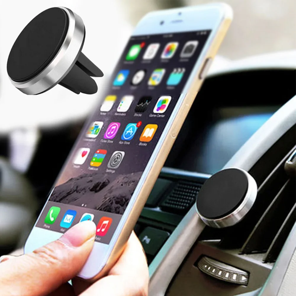 Metal Magnetic Car Phone Holder Mini Vent Clip Super Magnetic Car Phone Holder Mobile Phone Mount for IPhone 12 13Samsung Huawei thumbnail 4
