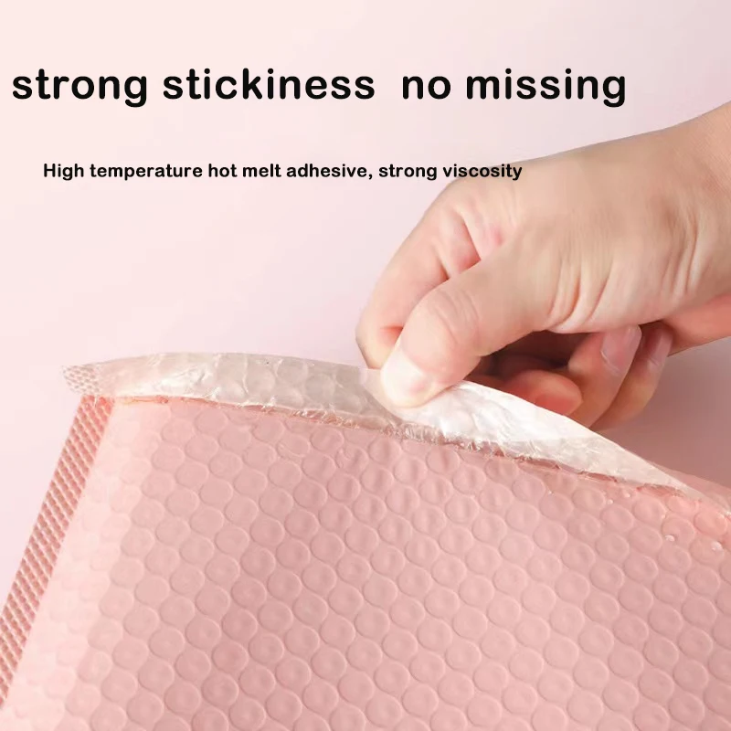 50Pcs Pink Poly Bubble Mailers Padded Envelopes Bulk Bubble Lined Wrap Polymailer Bags for Shipping Packaging Maile Self Seal thumbnail 4