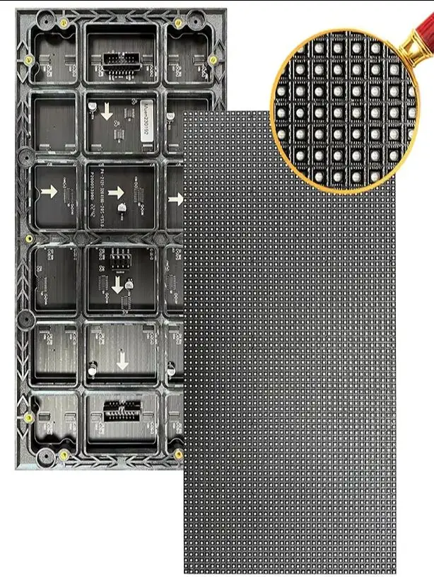 P4 Indoor SMD LED Display Module 320x160mm 1 / 20 Scan 80 x 40 dots for LED screen thumbnail 4