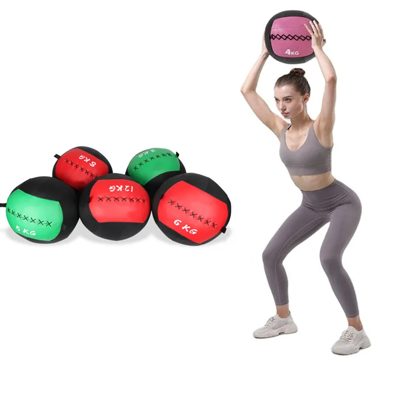 Empty 2 -12kg Crossfit Medicine Wall Ball Gym Core Training Throwing Boucing Slam Cross Trainer Balance Training Medicine Ball thumbnail 2