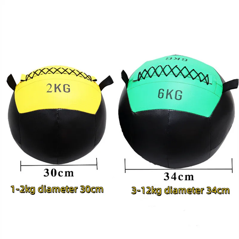 Empty 2 -12kg Crossfit Medicine Wall Ball Gym Core Training Throwing Boucing Slam Cross Trainer Balance Training Medicine Ball thumbnail 3