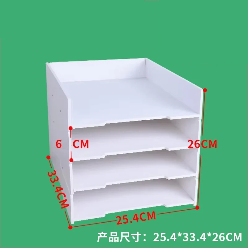 A4/A3 Multi-layer Superimpose Desktop File Tray Organizer  Document Paper Organizer Rack Holder Office Stationery Storage Box thumbnail 4