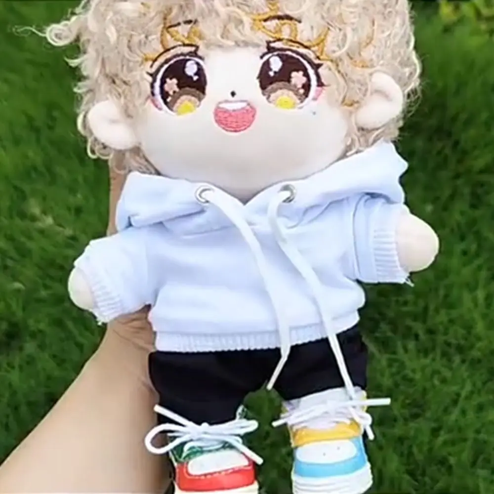 Handmade Fashion Clothes Hoodies For 10/15cm/20cm Cotton Dolls Sweatshirt Outfits For 1/12 BJD Dolls Top For 1/11 1/12 OB11 thumbnail 4