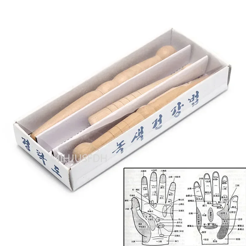 Natural Wooden Foot Body Massage Stick Relieve Muscle Soreness Relaxing Tool Foot Reflexology Massager Hot  Beauty Health thumbnail 6