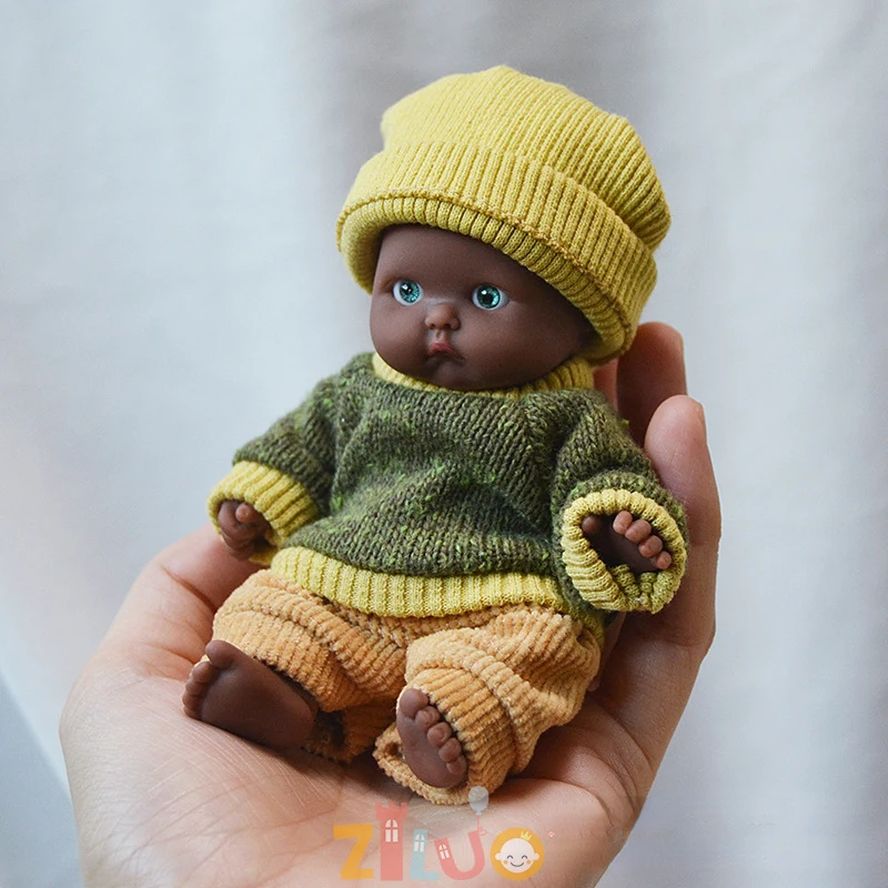 12cm Reborn Dolls Mini Palm Dolls Simulation Baby Dress Up Doll Reborn Doll Girls Boys Boneca Toys for Kids Munecas Reborn 1/12 thumbnail 5
