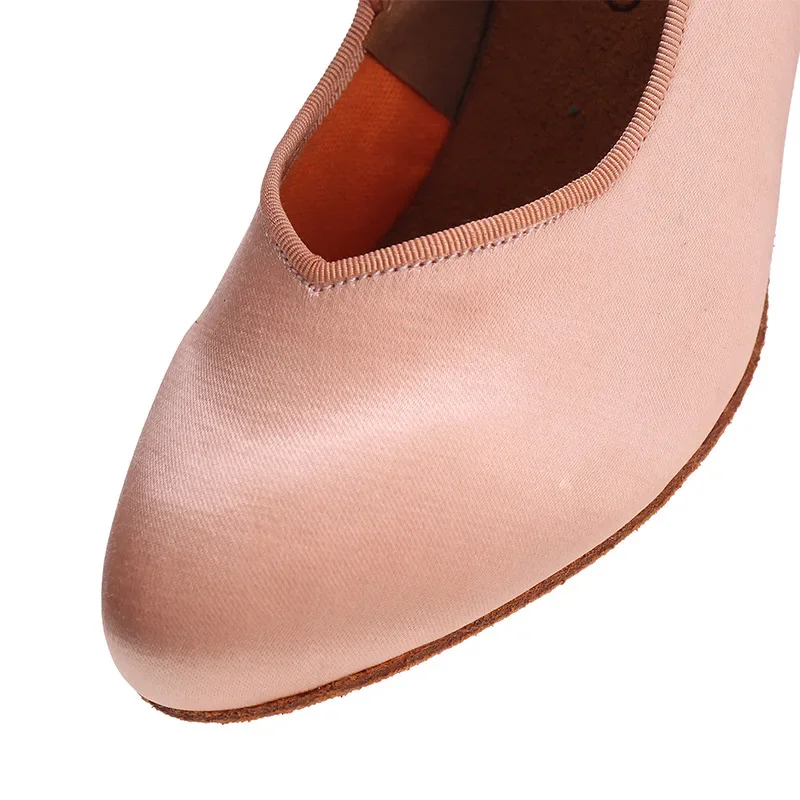 Adult High-heeled Modern Laitn Dancing Shoes Professional National Standard Dance Practice Women Waltz Dancing Shoes Flamenco thumbnail 3