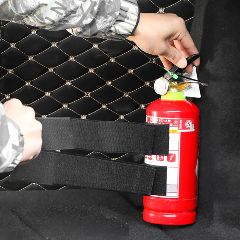 Car Trunk Organizer Fire Extinguisher Fixing Belt Automobile Elastic Fixing Belt Storage Bag Tapes thumbnail 5