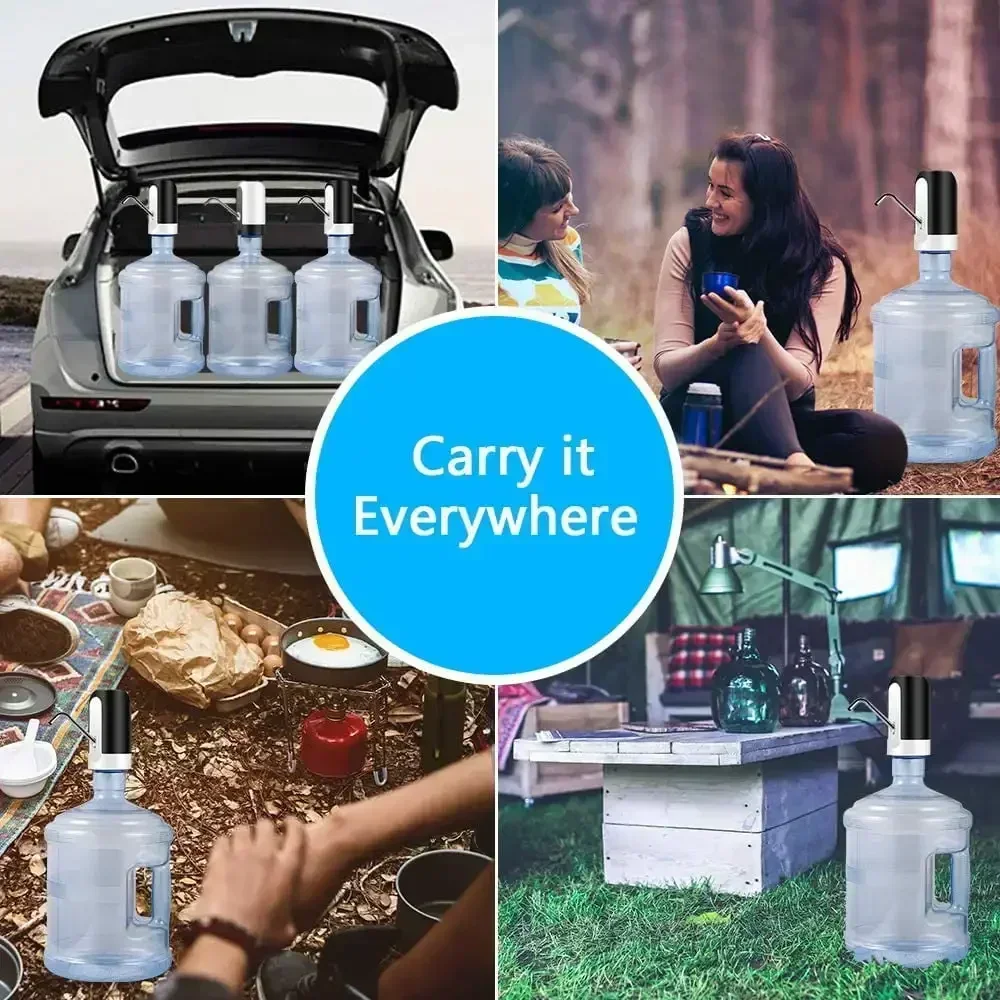 Drinking fountain Electric Portable Water Pump Dispenser USB Charging Automatic Drinking Bottle Switch Silent Touch 19 liters thumbnail 3