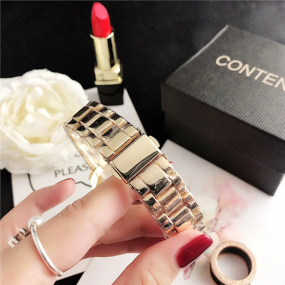 New Creative Watch Women Watches Luxury Rose Gold Quartz Ladies Watches Stainless Steel Bracelets Wristwatches Reloj Mujer thumbnail 4
