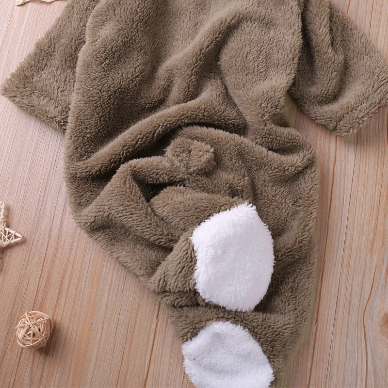 Humor Bear Autumn Cartoon Style Winter Long Sleeve Baby Boys Girls Rompers Toddler Kids Playsuit Jumpsuits Baby Clothes thumbnail 5