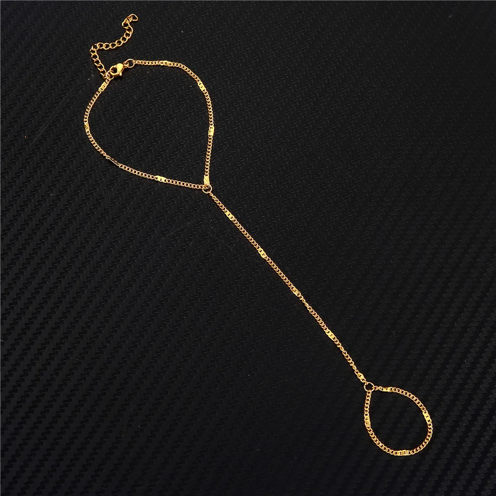 MinaMaMa New Style Simple Stainless Steel Foot Finger Chain Barefoot Anklets for Women Leg Chain Beach Foot Jewelry thumbnail 6