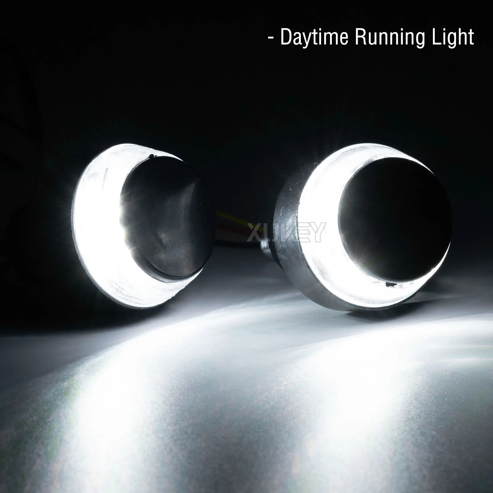 Motorcycle Turn Signal Light Handlebar End 12LEDs Scooter Blinker Front Light for Chopper Sportster Cruiser Cafe Racer Classic thumbnail 3
