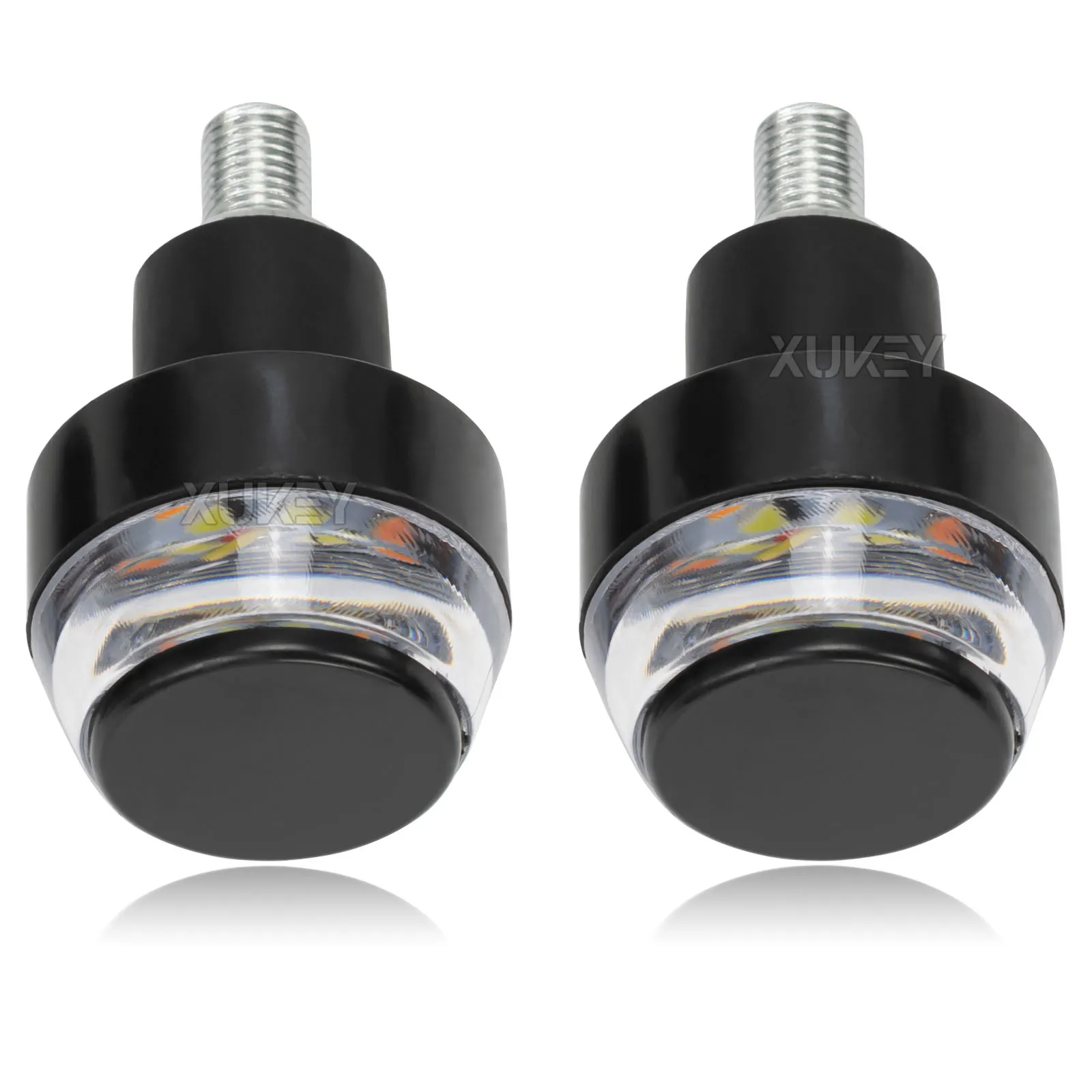 Motorcycle Turn Signal Light Handlebar End 12LEDs Scooter Blinker Front Light for Chopper Sportster Cruiser Cafe Racer Classic thumbnail 2