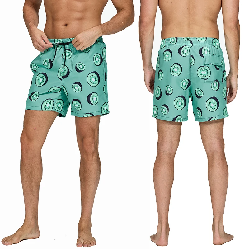 DATIFER Summer Men Beach Print Shorts Surfing Swimwear Fitness Workout Trunks Male Sportswear With Pockets Pants thumbnail 4