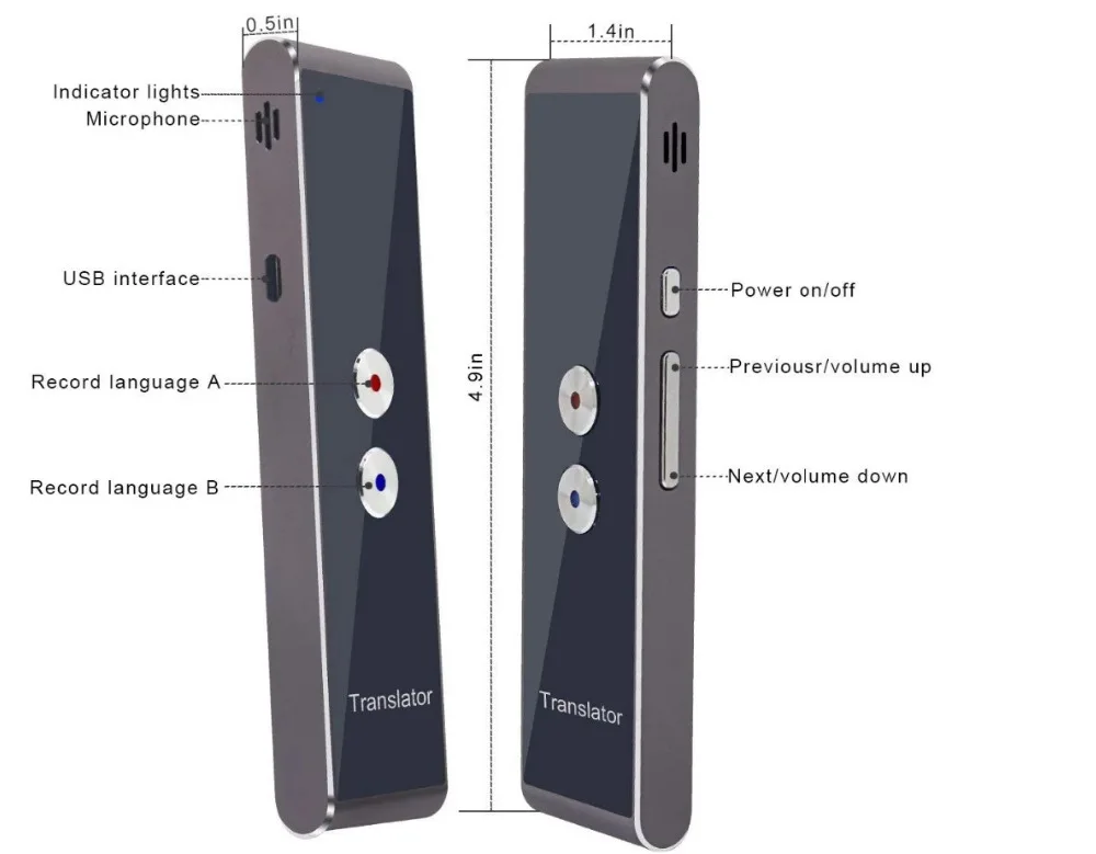 Customizable Foreign Language Word Translator 96 languages FYJ3414T8 thumbnail 6