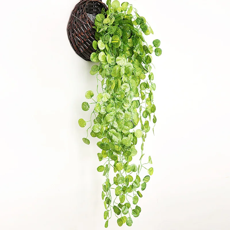 Artificial Basket Rattan Hanging Plants Ivy Vine Fake Leaves Greeny for Home Room Garden Wedding Garland Wall Outside Decoration thumbnail 6