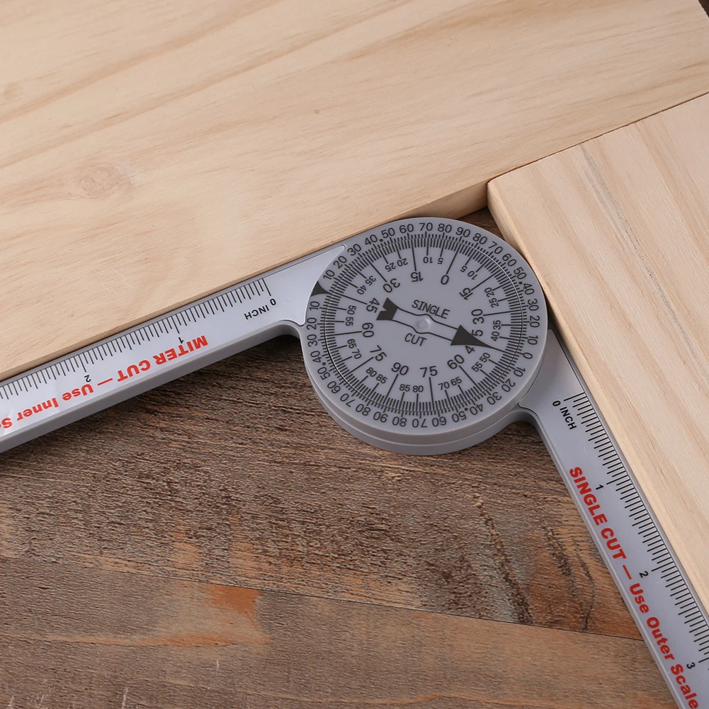 Professional Miter Saw Protractor Angle Finder Precision Miter Angle Finder Plumbers Woodworking Scale Mitre Saw Measuring Tool thumbnail 3