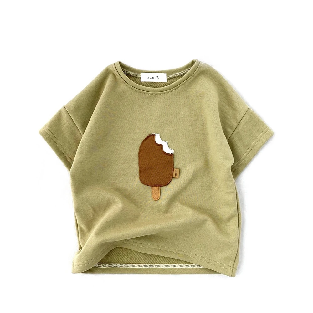 2024 Summer Infant Kids T-Shirts Patch Rainbow Cotton Boys Girls T-shirt Children Outfits Top Clothes For Toddler Baby Tees thumbnail 3
