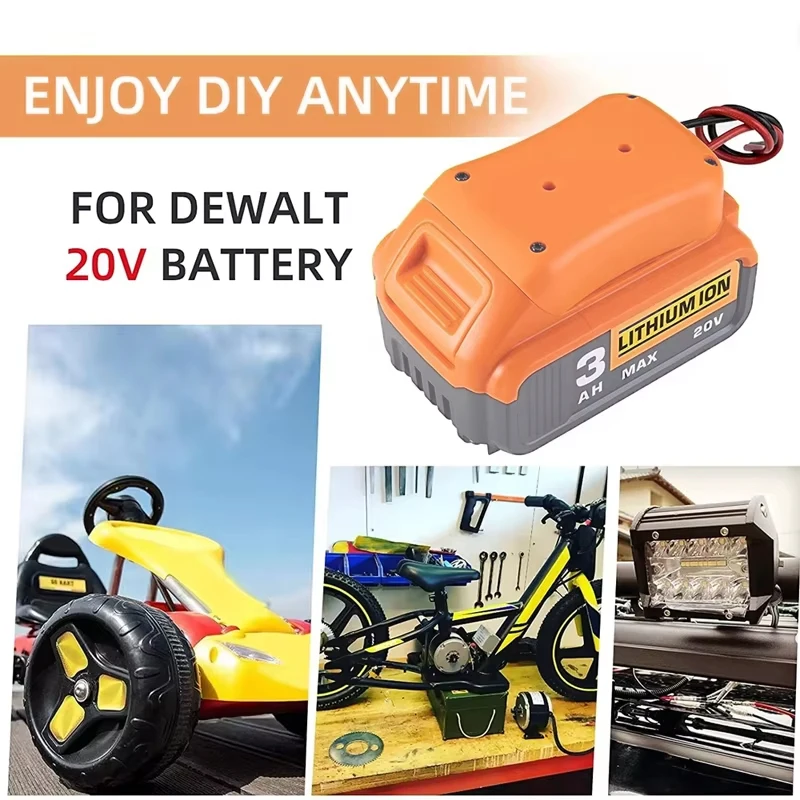 DIY Battery Adapter For Makita/Bosch/Milwaukee/Dewalt 18V Battery Adapter Power Connector DIY Adapter Dock Holder 14 Awg Wires thumbnail 6