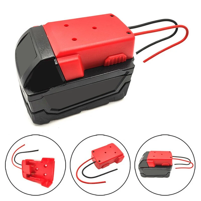 DIY Battery Adapter For Makita/Bosch/Milwaukee/Dewalt 18V Battery Adapter Power Connector DIY Adapter Dock Holder 14 Awg Wires thumbnail 4