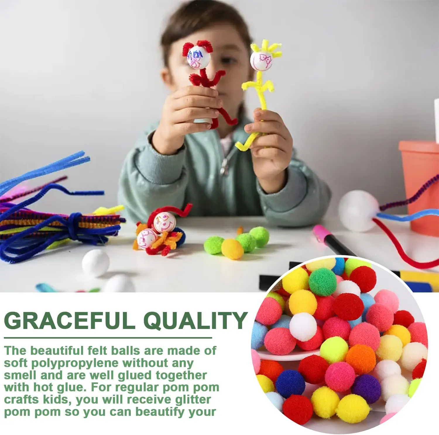 30-300Pcs Pom Poms Fluffy Soft Pompom Ball 8/10/15/20/25/30mm Handmade Sewing Craft DIY Kids Toy Christmas Weddinrg Decoration thumbnail 5