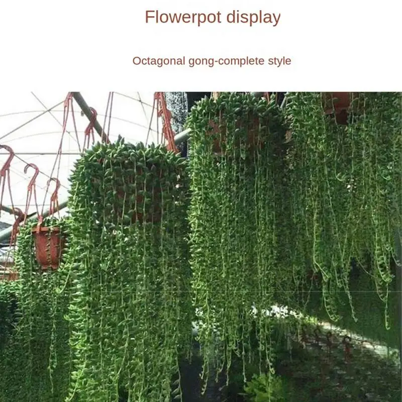 Plastic Planter Hanging Basket Flowerpot Garden Plant Flowerpot Indoor Outdoor Hanging Flowerpot With Hook Gardening Decoration thumbnail 2