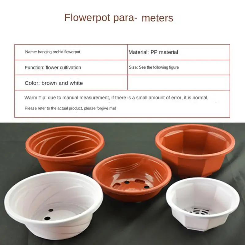 Plastic Planter Hanging Basket Flowerpot Garden Plant Flowerpot Indoor Outdoor Hanging Flowerpot With Hook Gardening Decoration thumbnail 4