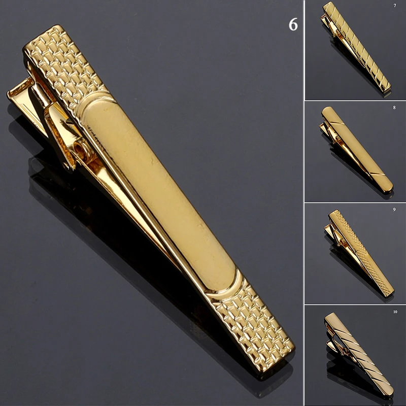 1pc Men's Short Tie Clip Simple Style Pin Clasp Rose Gold Color Male Business Necktie Clip Classic Men Jewelry Accessories Hot thumbnail 2