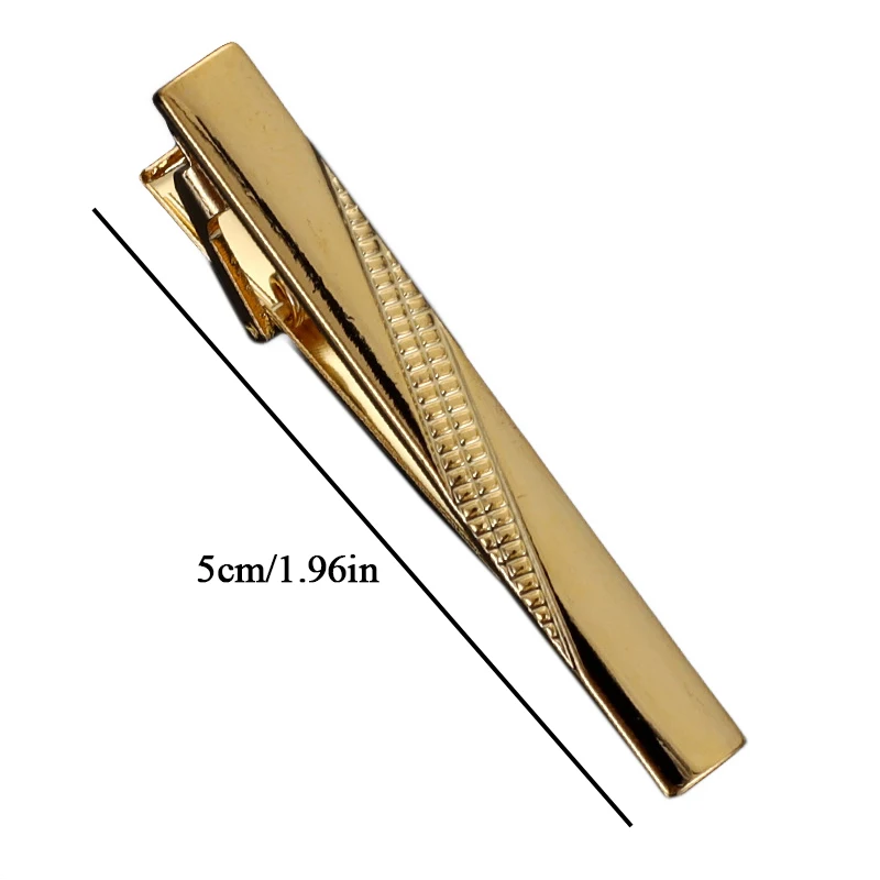 1pc Men's Short Tie Clip Simple Style Pin Clasp Rose Gold Color Male Business Necktie Clip Classic Men Jewelry Accessories Hot thumbnail 3