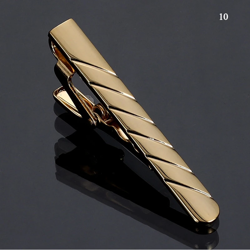 1pc Men's Short Tie Clip Simple Style Pin Clasp Rose Gold Color Male Business Necktie Clip Classic Men Jewelry Accessories Hot