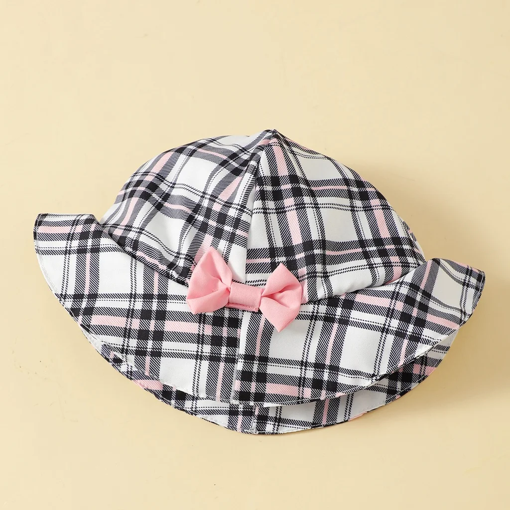 0-18 Months Newborn Baby Girl Clothes Cute Plaid Design Summer Romper+Hat 2Pcs Suit Fashion Holiday Clothing For Toddler Girl thumbnail 2