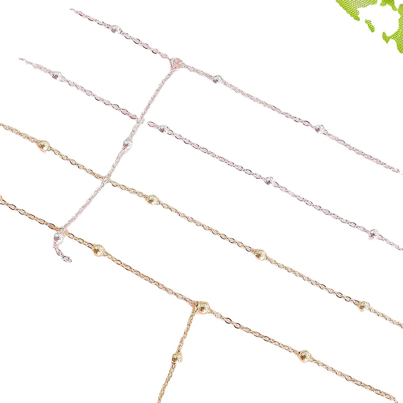New Trendy 925 Sterling Silver Double Layer Bead Necklace Long Pendant Tassel Neckchain For Women Fine Jewelry Accessories Gift thumbnail 6