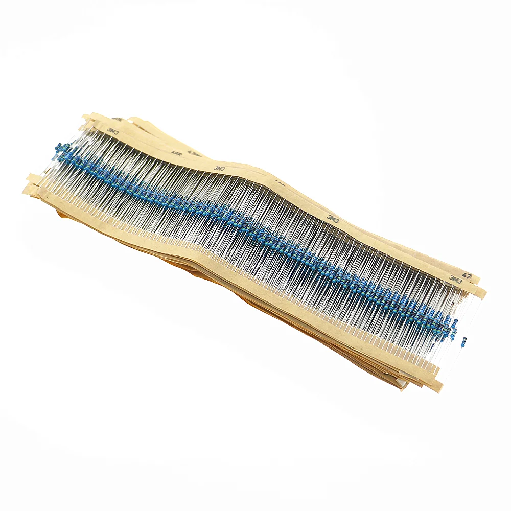1/8W 1/4W 1/2W 1W 2W 3W 5W Metal Film Resistors Assortment Kit Set 1% Electronic Components resistor package thumbnail 6