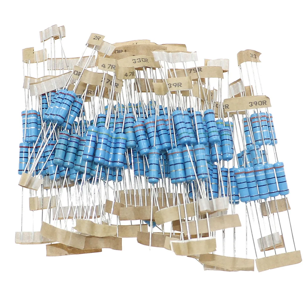1/8W 1/4W 1/2W 1W 2W 3W 5W Metal Film Resistors Assortment Kit Set 1% Electronic Components resistor package thumbnail 2