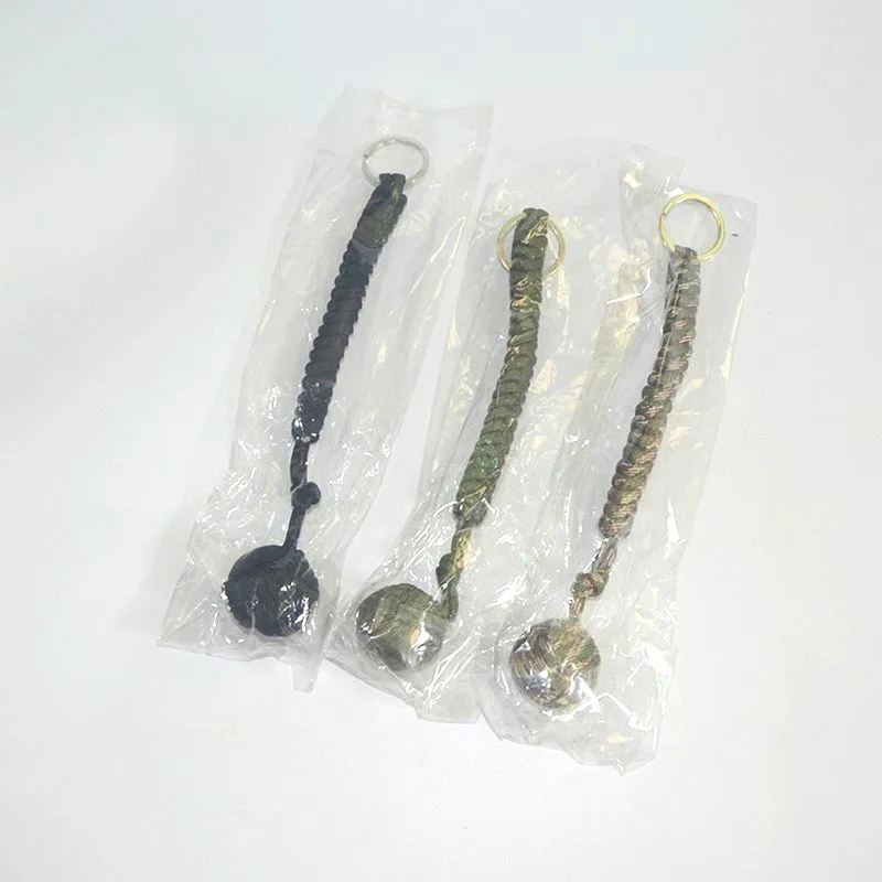 Outdoor Security Protection Black Monkey Fist Steel Ball For Girl Bearing Self Defense Lanyard Survival Key Chain Broken Windows thumbnail 5